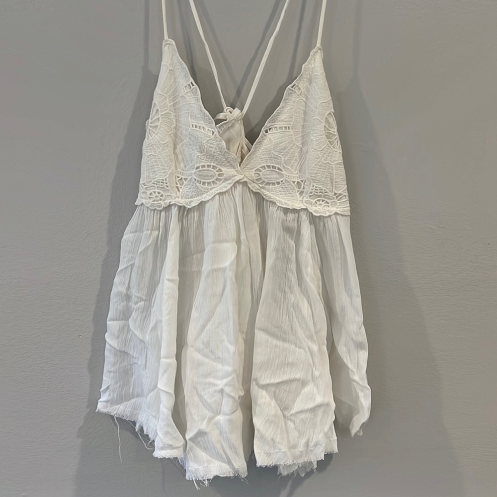 Cute white lace top